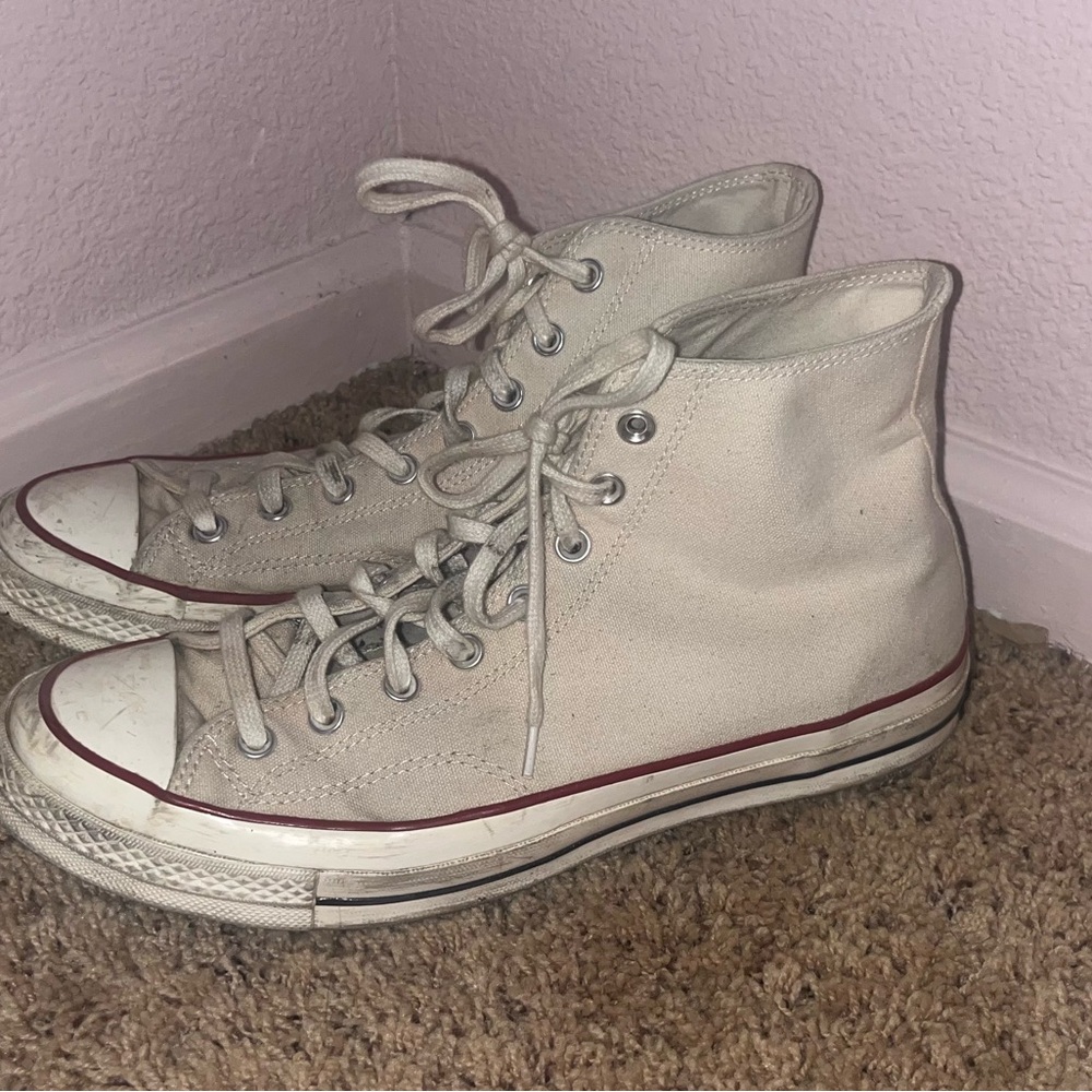 Converse Chuck Taylor Cream High-Tops - Picture 2 of 5